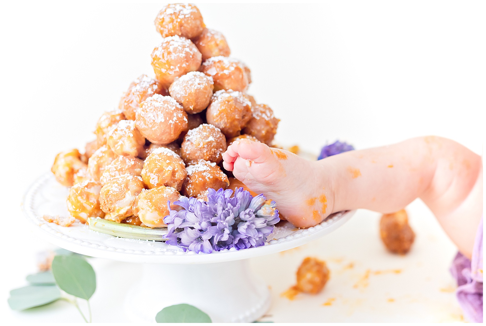 cake smahs, croquembouche, 1 year photos, milestone session, 