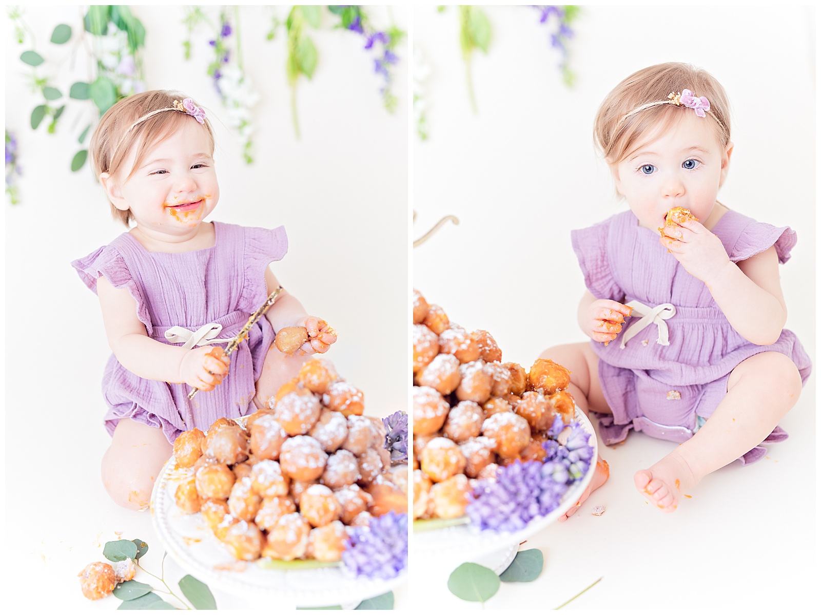 cake smahs, croquembouche, 1 year photos, milestone session, 