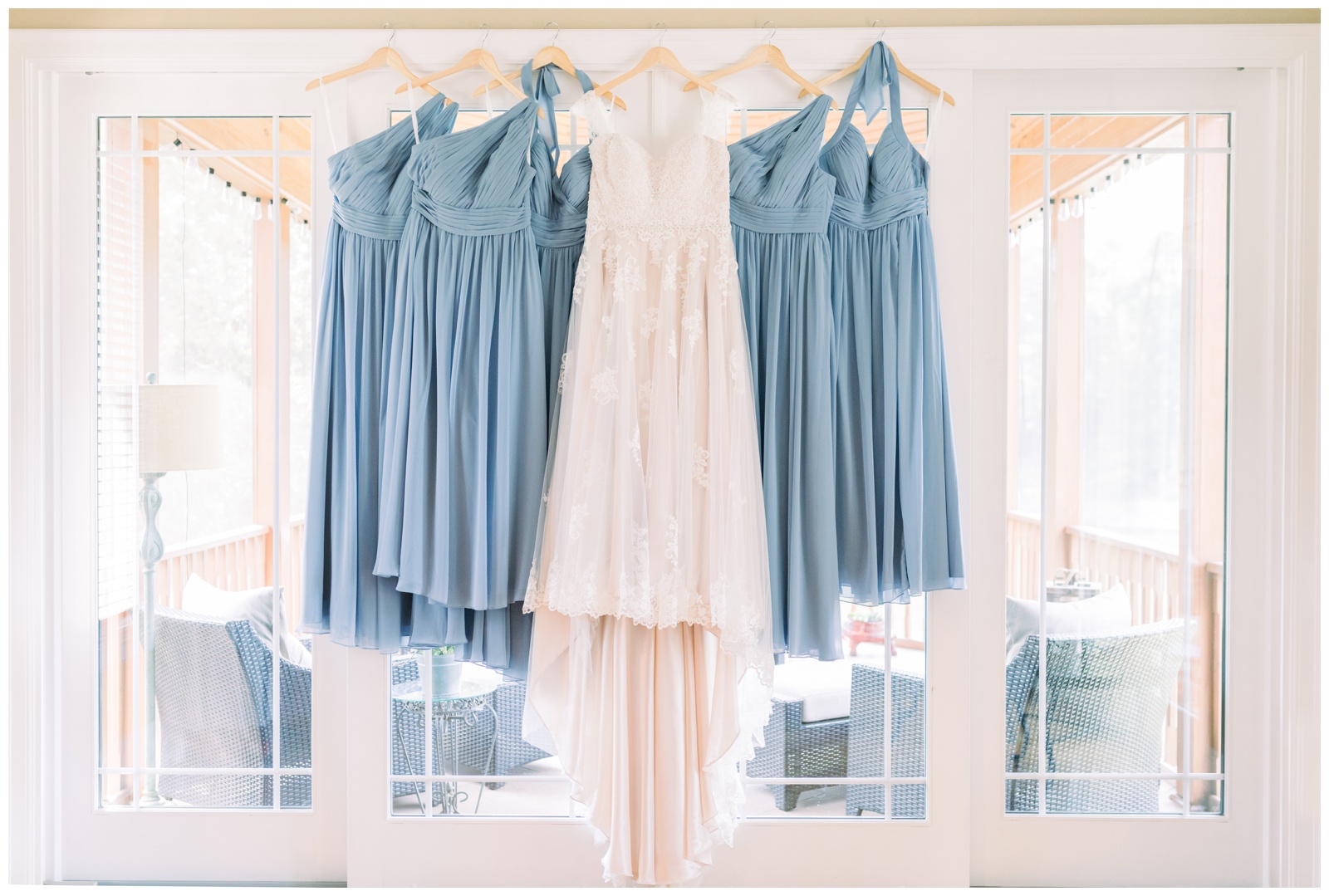 Wedding dress with bridesmaid dresses, Atlanta GA wedding photographer