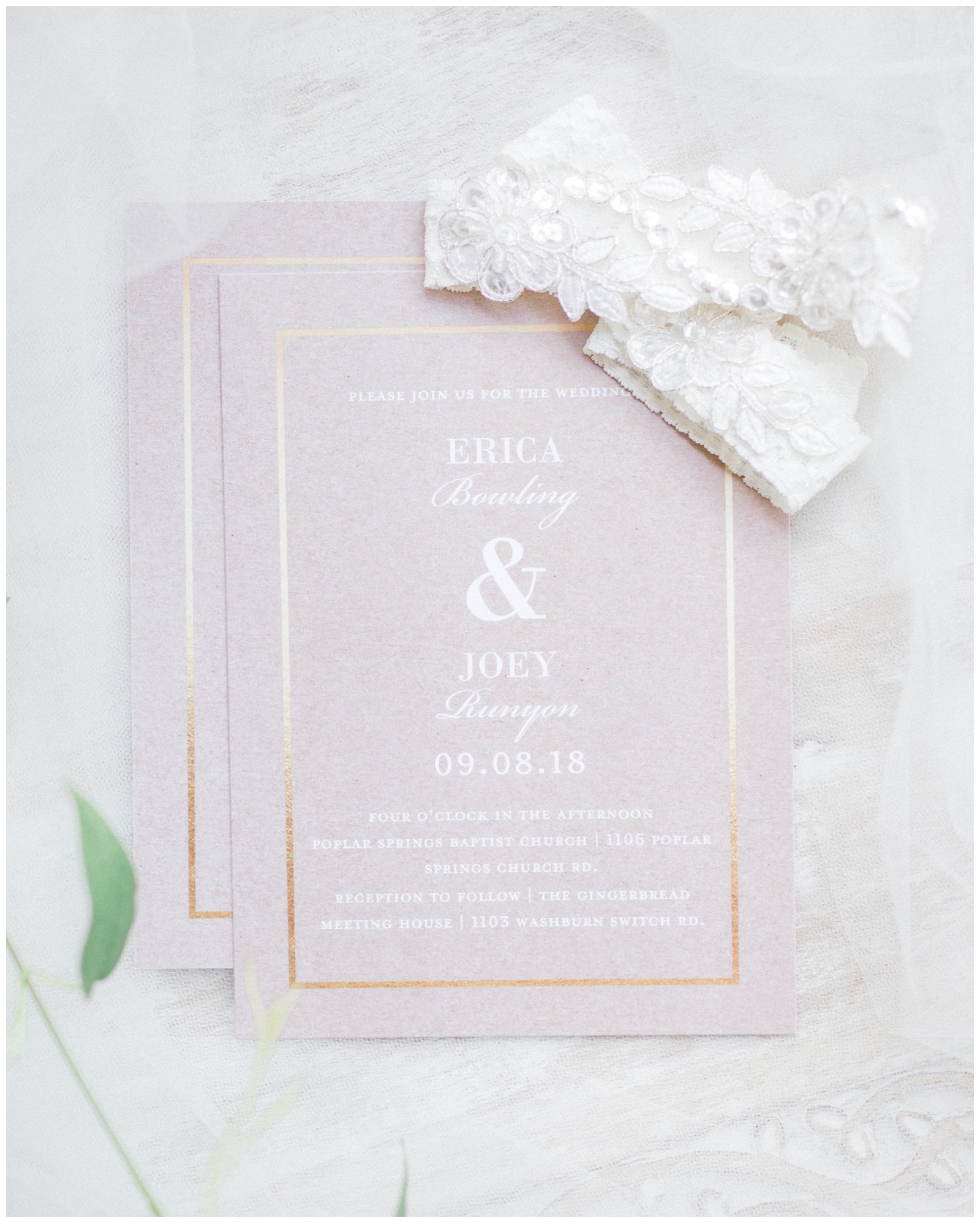 lace garter belt, invitation suite, Atlanta GA wedding Photographer