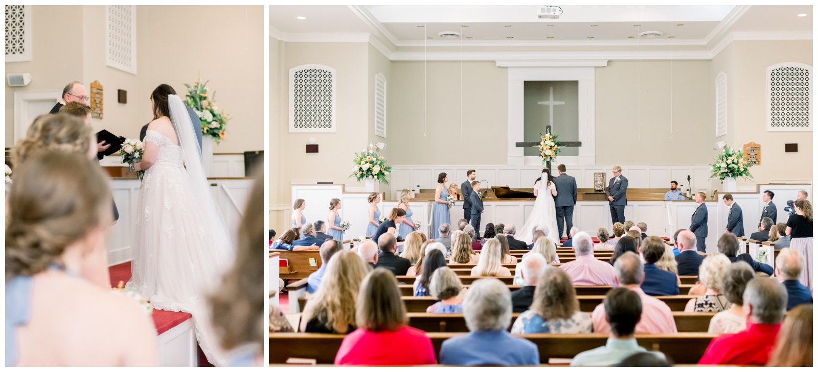 bride and groom at alter, atlanta ga wedding photographer