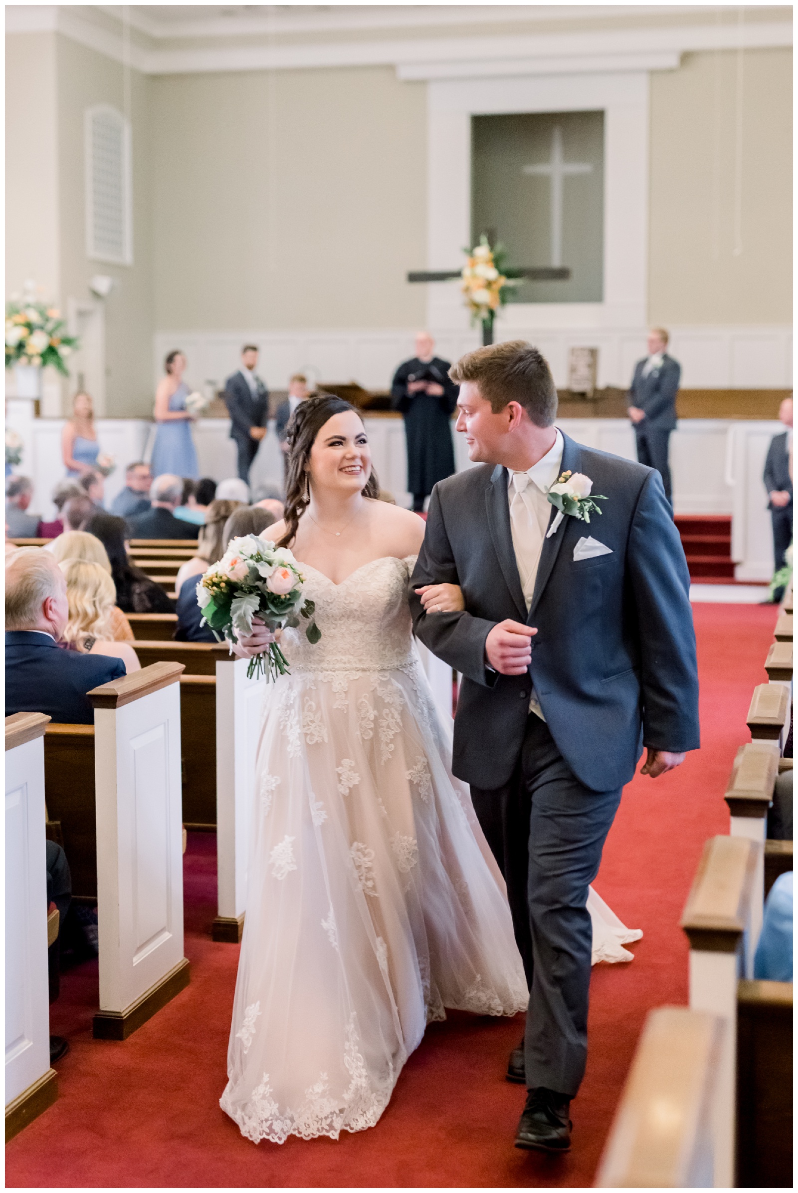 bride and groom just married, atlanta ga wedding photographer