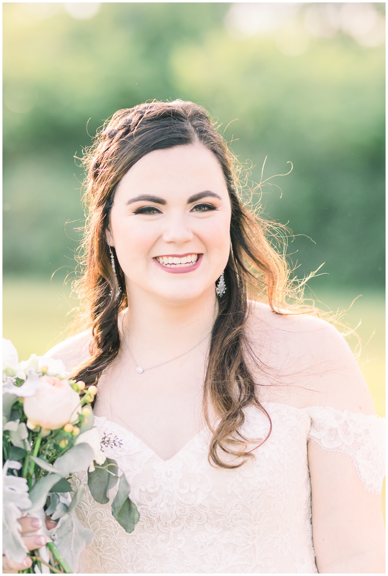 bride smiling, atlanta ga wedding photographer