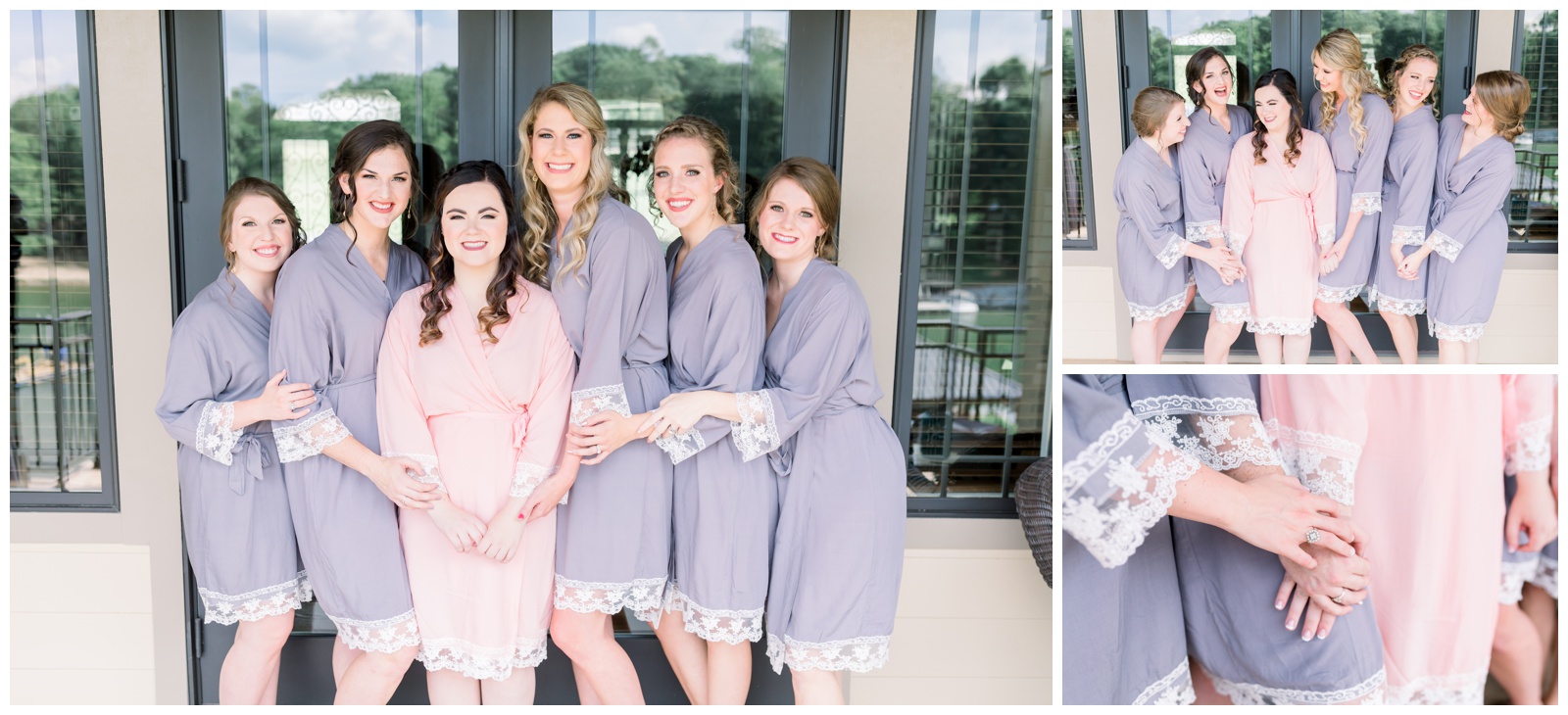 bridesmaids in robes, Atlanta GA wedding photographer