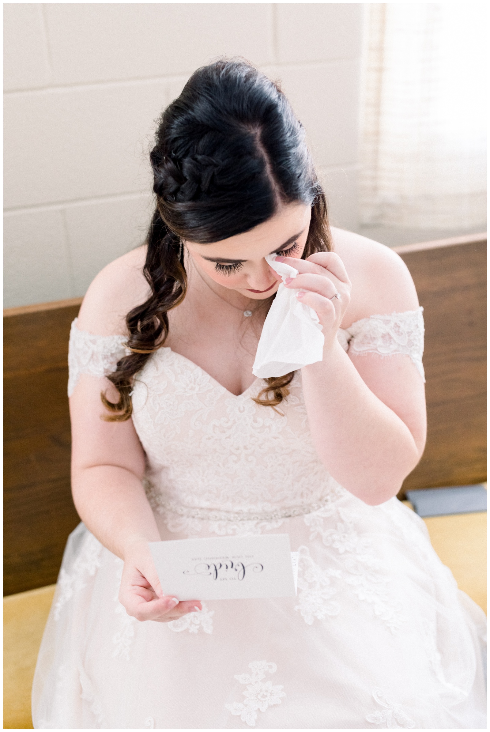bride crying, atlanta ga wedding photographer